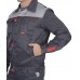 Костюм ФАВОРИТ куртка+полукомбинезон темно-серый с серым, ткань Гретта