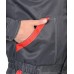 Костюм МАЯК куртка+полукомбинизон темно-серый с серым и красным, СОП 50мм